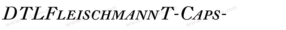 DTLFleischmannT-Caps字体转换