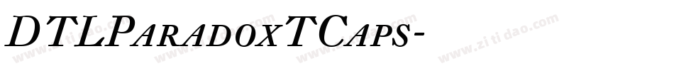 DTLParadoxTCaps字体转换