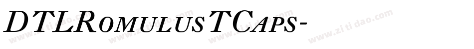 DTLRomulusTCaps字体转换