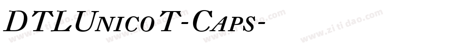 DTLUnicoT-Caps字体转换