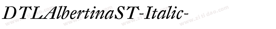 DTLAlbertinaST-Italic字体转换