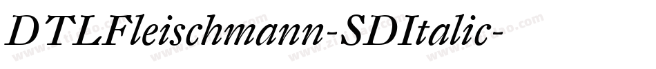 DTLFleischmann-SDItalic字体转换