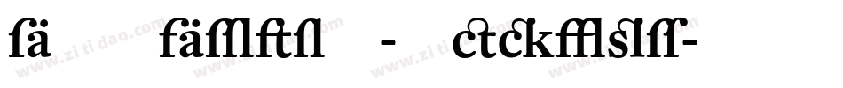 DTLArgoT-Medium字体转换