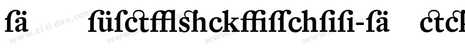DTLFleischmann-DMediumIt字体转换
