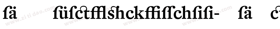 DTLFleischmann-SDMedium字体转换