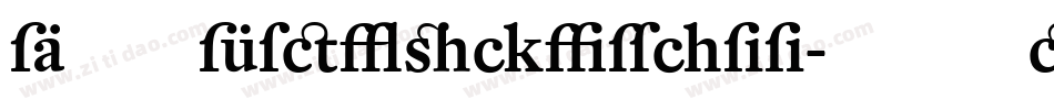 DTLFleischmann-STMediumIt字体转换
