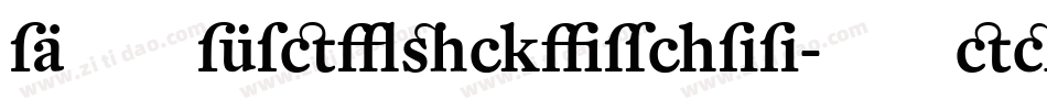 DTLFleischmann-TMediumIt字体转换