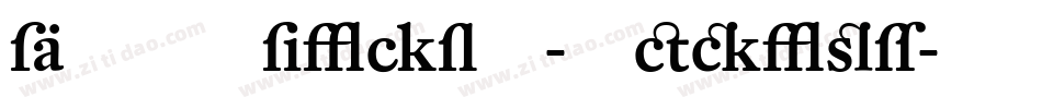 DTLUnicoT-Medium字体转换