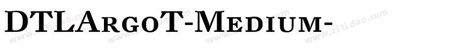 DTLArgoT-Medium字体转换