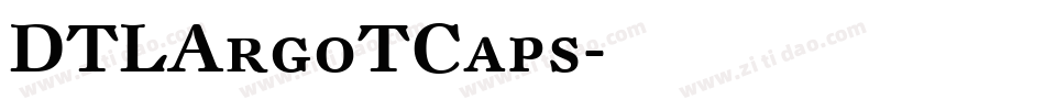 DTLArgoTCaps字体转换