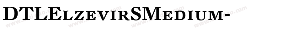DTLElzevirSMedium字体转换