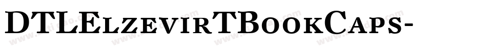 DTLElzevirTBookCaps字体转换