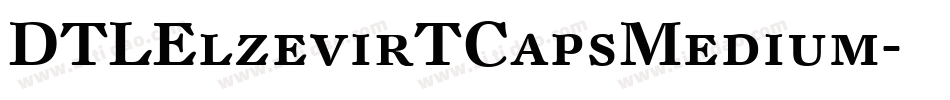 DTLElzevirTCapsMedium字体转换