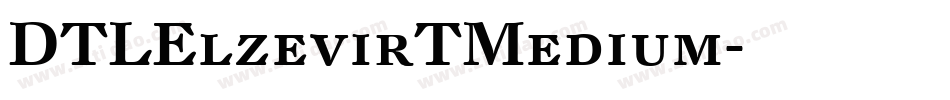 DTLElzevirTMedium字体转换