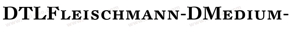 DTLFleischmann-DMedium字体转换