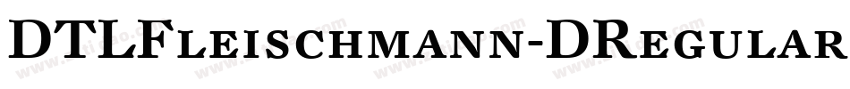 DTLFleischmann-DRegularCaps字体转换