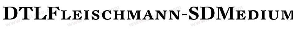 DTLFleischmann-SDMedium字体转换
