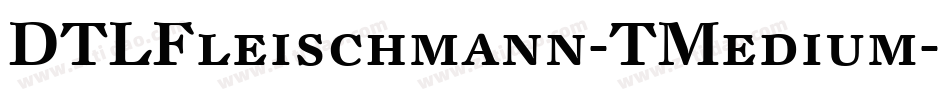 DTLFleischmann-TMedium字体转换