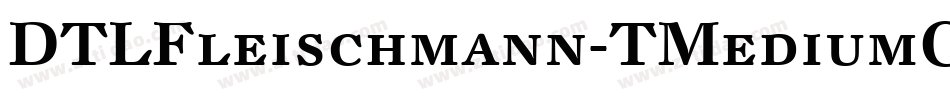 DTLFleischmann-TMediumCaps字体转换