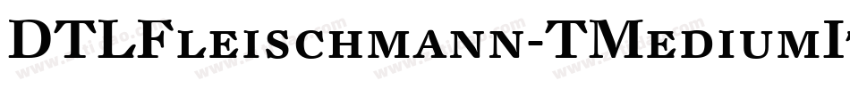 DTLFleischmann-TMediumItCaps字体转换