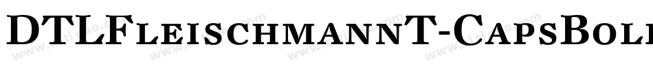 DTLFleischmannT-CapsBold字体转换