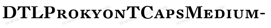 DTLProkyonTCapsMedium字体转换