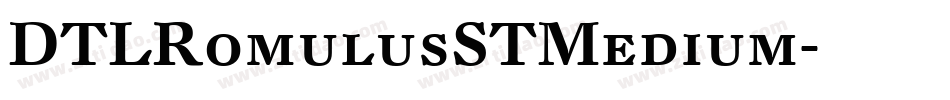 DTLRomulusSTMedium字体转换