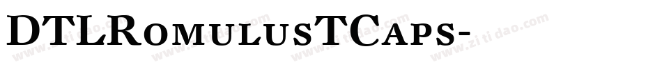 DTLRomulusTCaps字体转换