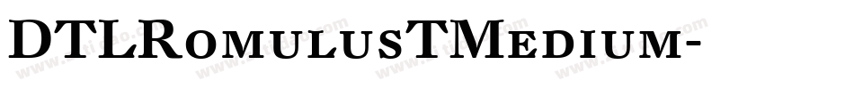 DTLRomulusTMedium字体转换