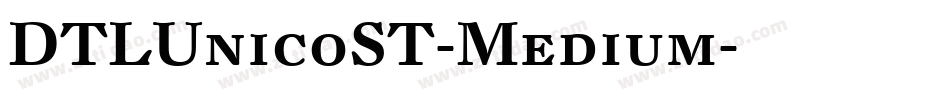 DTLUnicoST-Medium字体转换