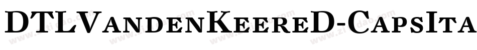 DTLVandenKeereD-CapsItalic字体转换
