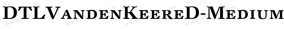 DTLVandenKeereD-Medium字体转换