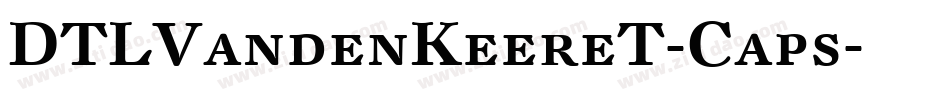 DTLVandenKeereT-Caps字体转换