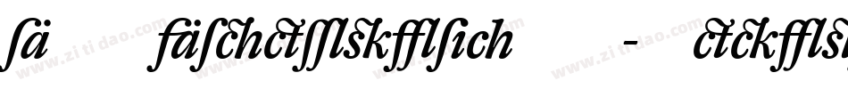 DTLAlbertinaST-MediumItalic字体转换