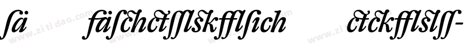 DTLAlbertinaTMedium-Italic字体转换