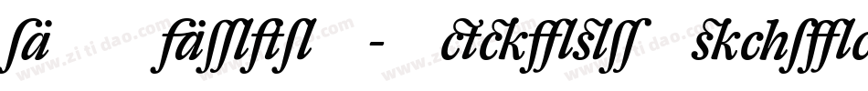 DTLArgoT-MediumItalic字体转换