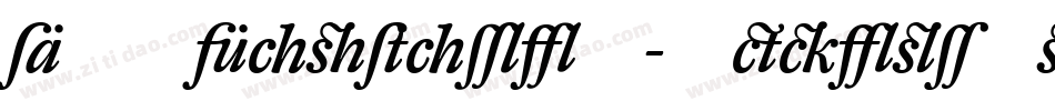 DTLCaspariT-MediumItalic字体转换