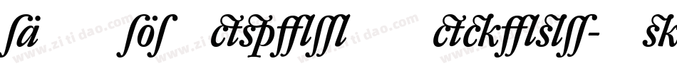 DTLElzevirTMedium-Italic字体转换