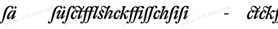 DTLFleischmannST-MediumItalic字体转换