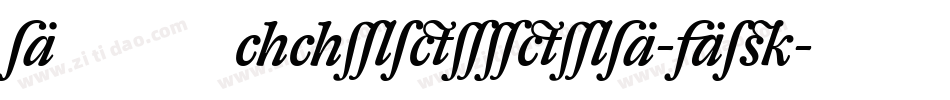 DTLHaarlemmerD-Alt字体转换