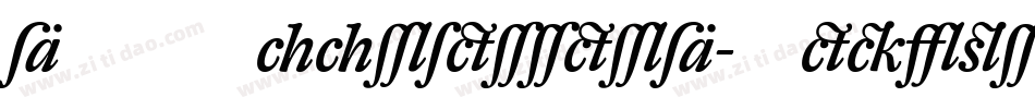 DTLHaarlemmerD-MediumItalic字体转换