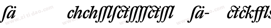 DTLHaarlemmerSD-MediumItalic字体转换