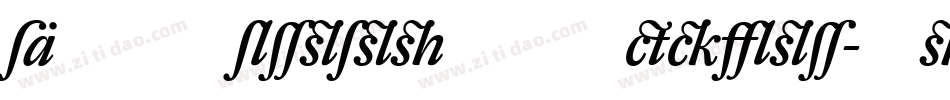 DTLRomulusSTMedium-Italic字体转换