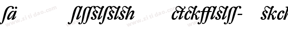 DTLRomulusTMedium-Italic字体转换