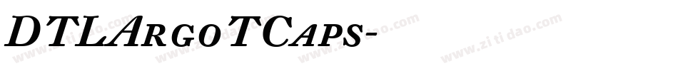DTLArgoTCaps字体转换