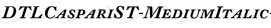 DTLCaspariST-MediumItalic字体转换