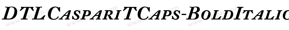 DTLCaspariTCaps-BoldItalic字体转换