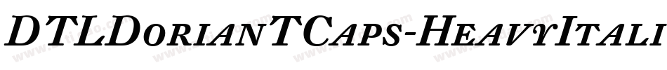 DTLDorianTCaps-HeavyItalic字体转换