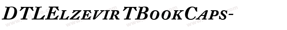 DTLElzevirTBookCaps字体转换