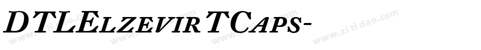 DTLElzevirTCaps字体转换